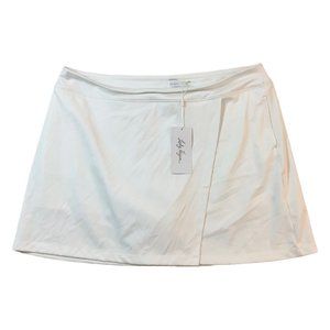 Lady Hagen Women’s Size XXL Knit Wrap Skort White. NO TAGS!! Worn once!